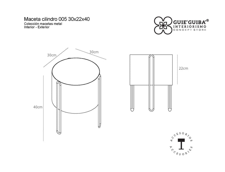 MACETA CILINDRO 005