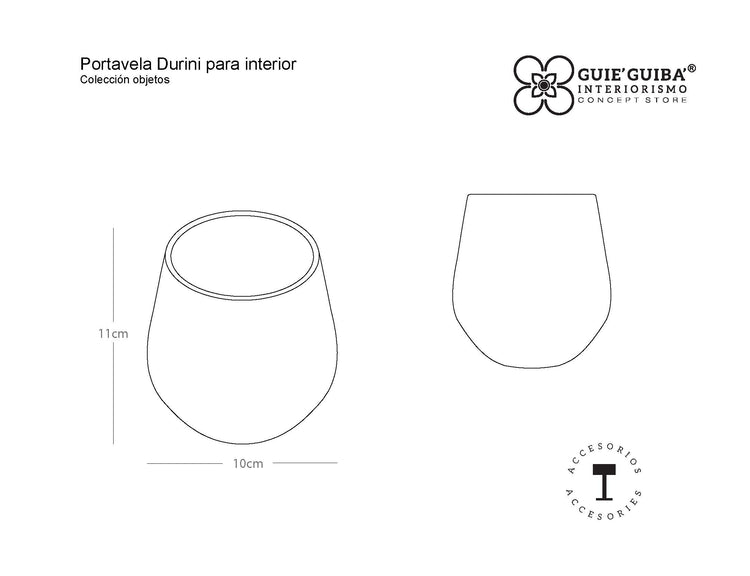 PORTAVELA DURINI PARA INTERIOR