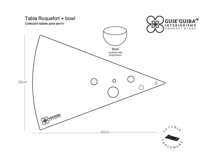 TABLA ROQUEFORT + BOWL